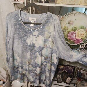 Alfred Dunner Mid Sleeve Top Size XL